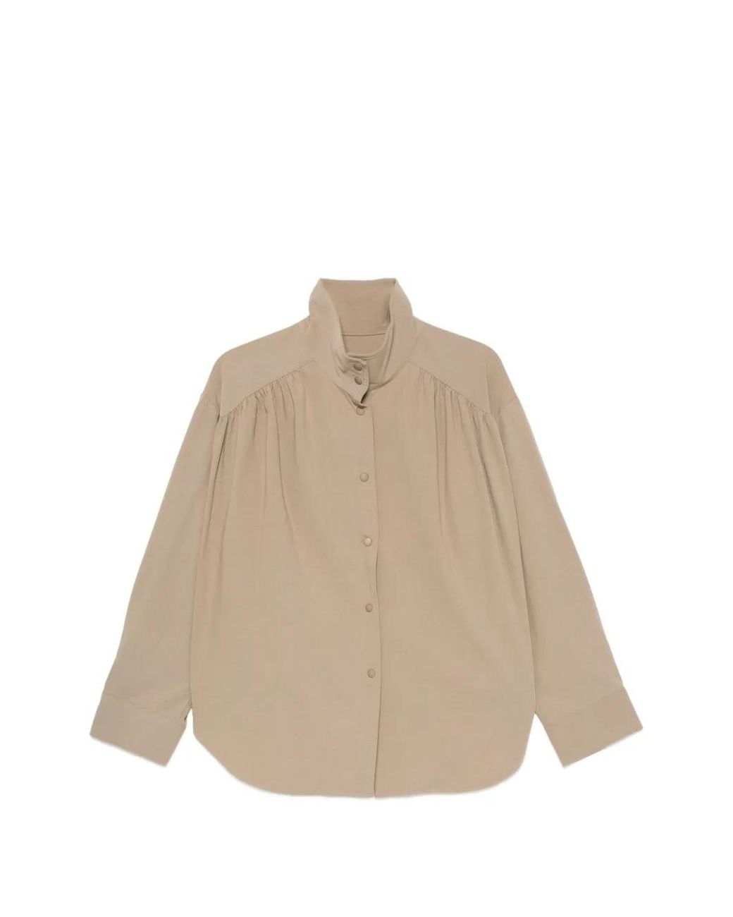 Source Unknown Natural Giacca Ruched Shirt