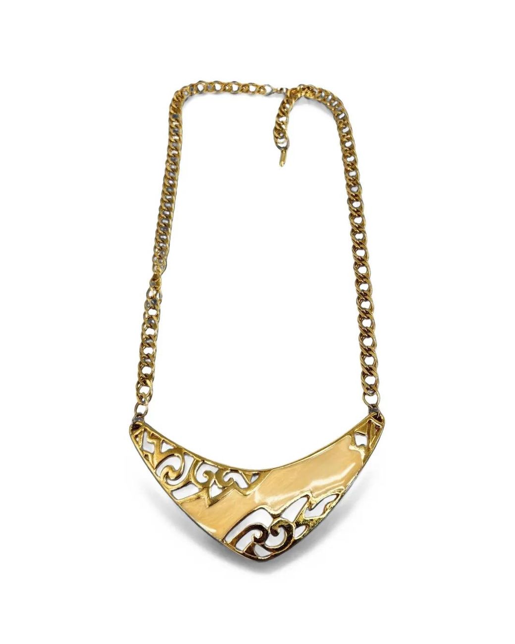 Madison Maison Metallic Enamel-Detail Collar Necklace