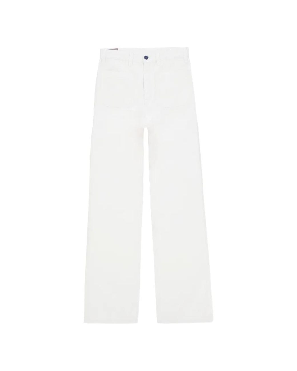 Fortela White Jane Corduroy Trousers