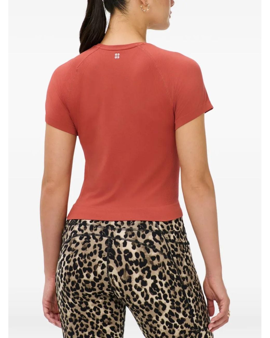 Sweaty Betty Red Raglan-Sleeve T-Shirt
