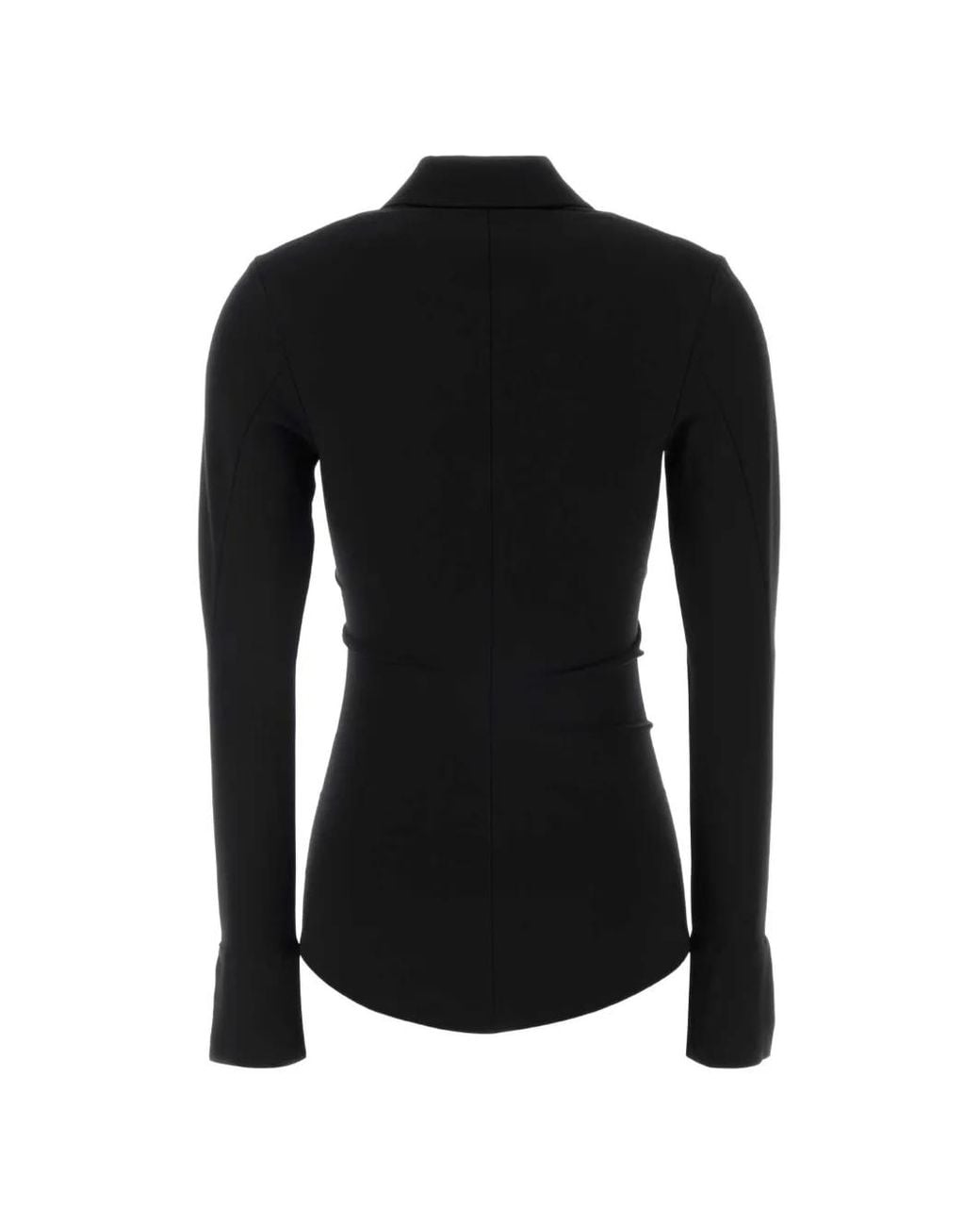 Jil Sander Black Chemise À Détails De Pompons
