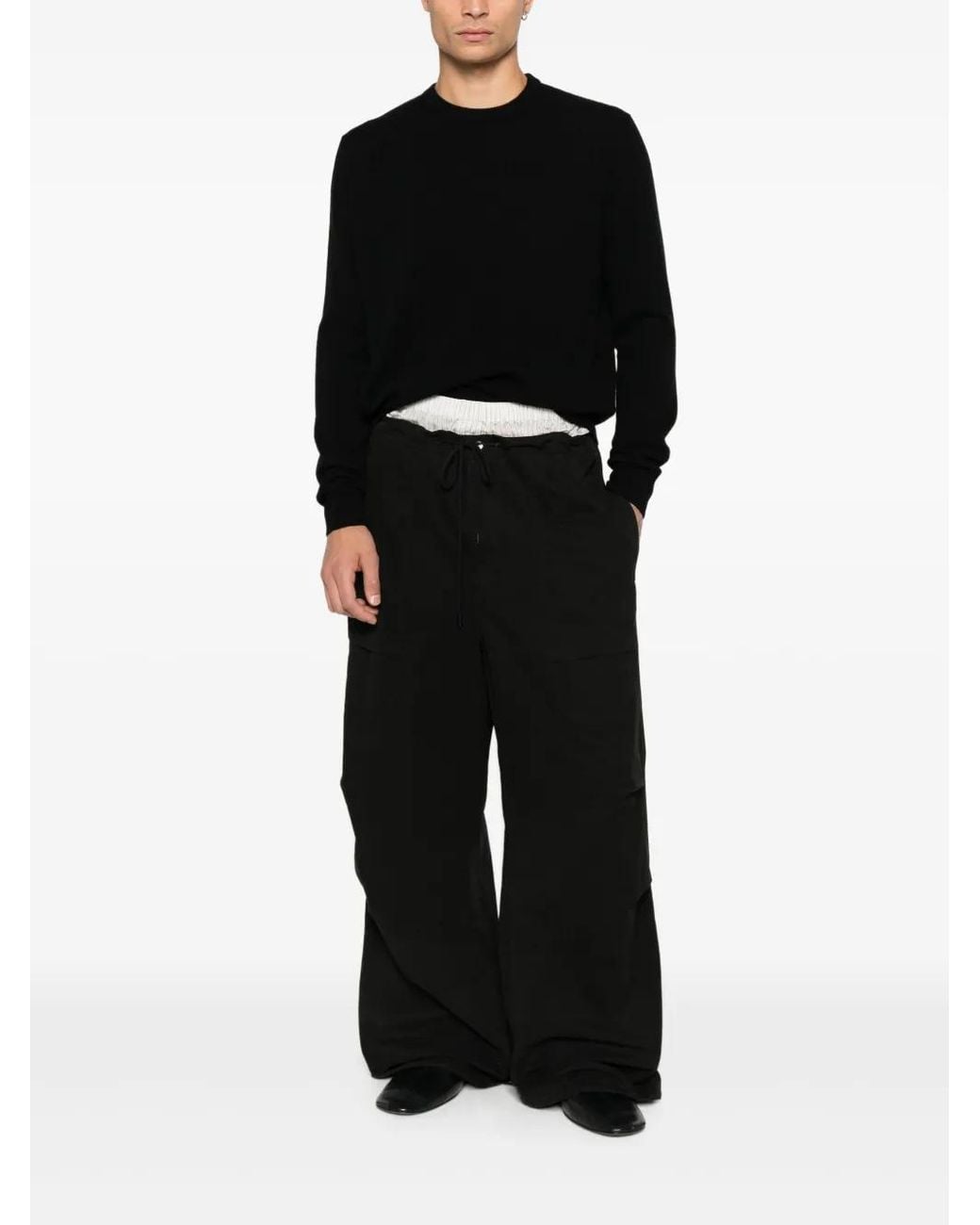 Entire studios Black Crew-Neck Sweater