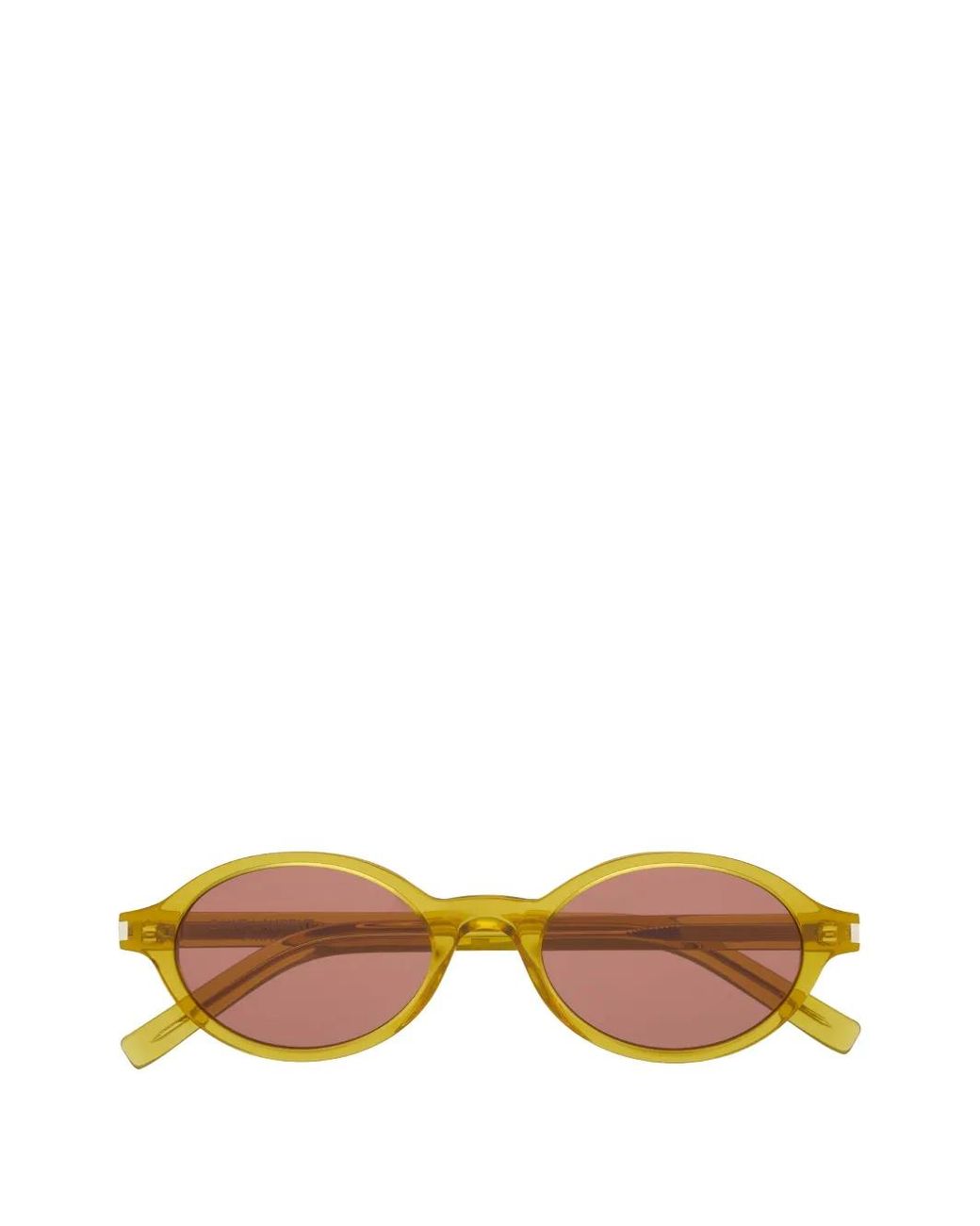 Saint Laurent Yellow Jeanne Oval-Frame Sunglasses for men