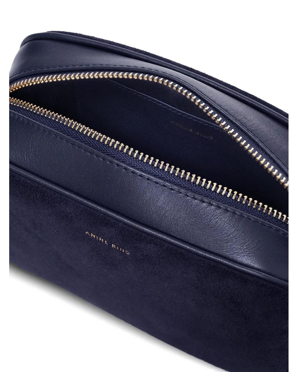 Anine Bing White Elly Suede Bag