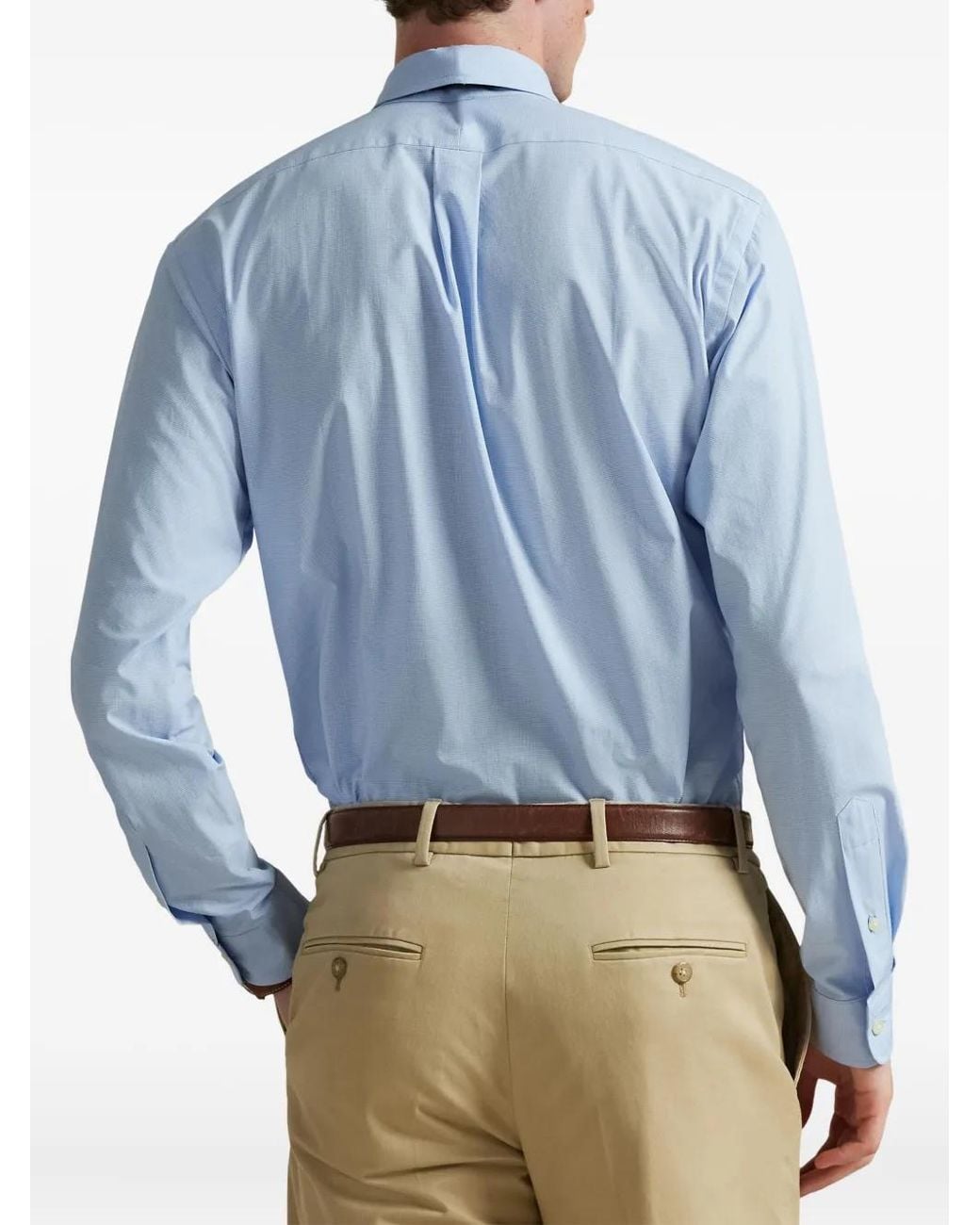 Polo Ralph Lauren Blue Long Sleeves Sport Stripes Shirt for men