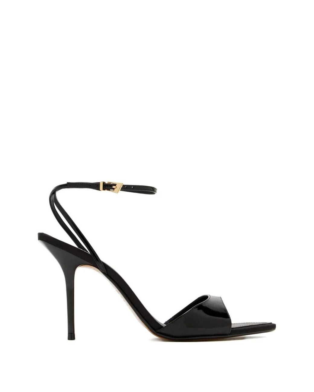 SCHUTZ SHOES Black Elodie Ankle-Strap Heeled Sandals