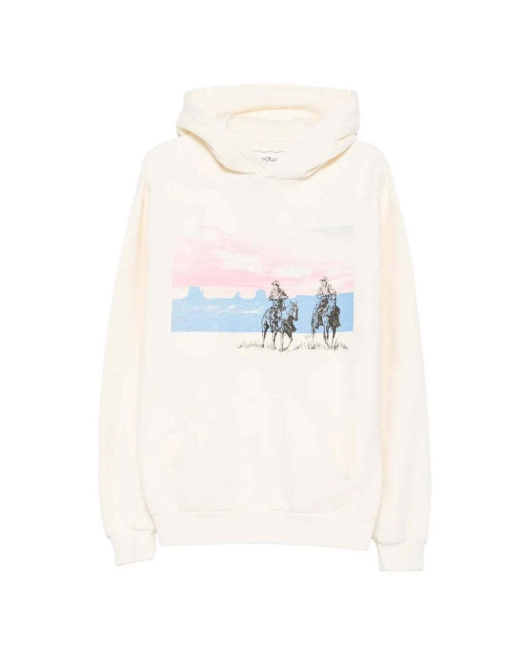 One Of These Days White Graphic-Print Hoodie for men