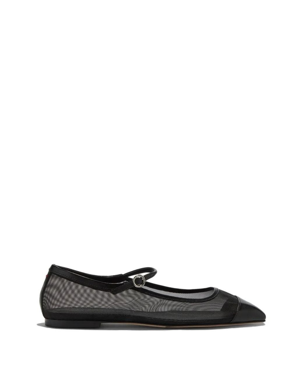 Aeyde Black Uma Mesh Ballet Flats