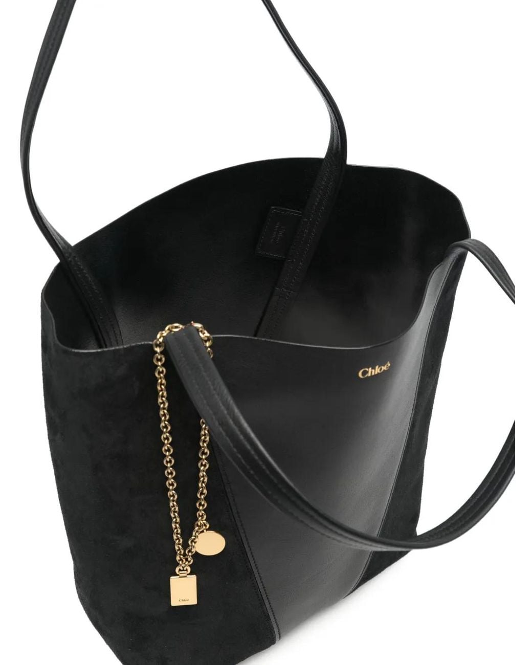 Chloé Black Medium Spin Leather Shoulder Bag