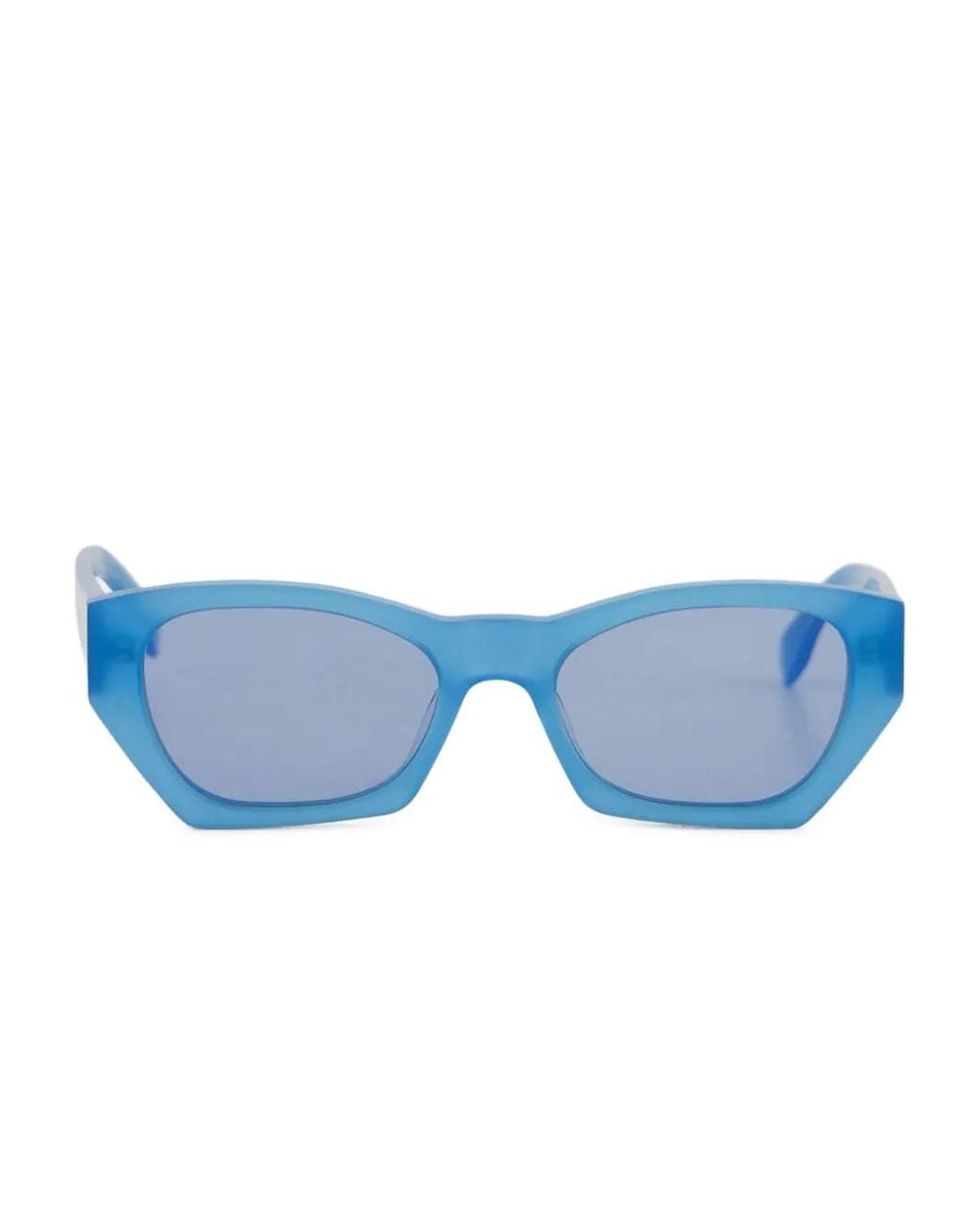Retrosuperfuture Blue Geometric-Frame Sunglasses for men
