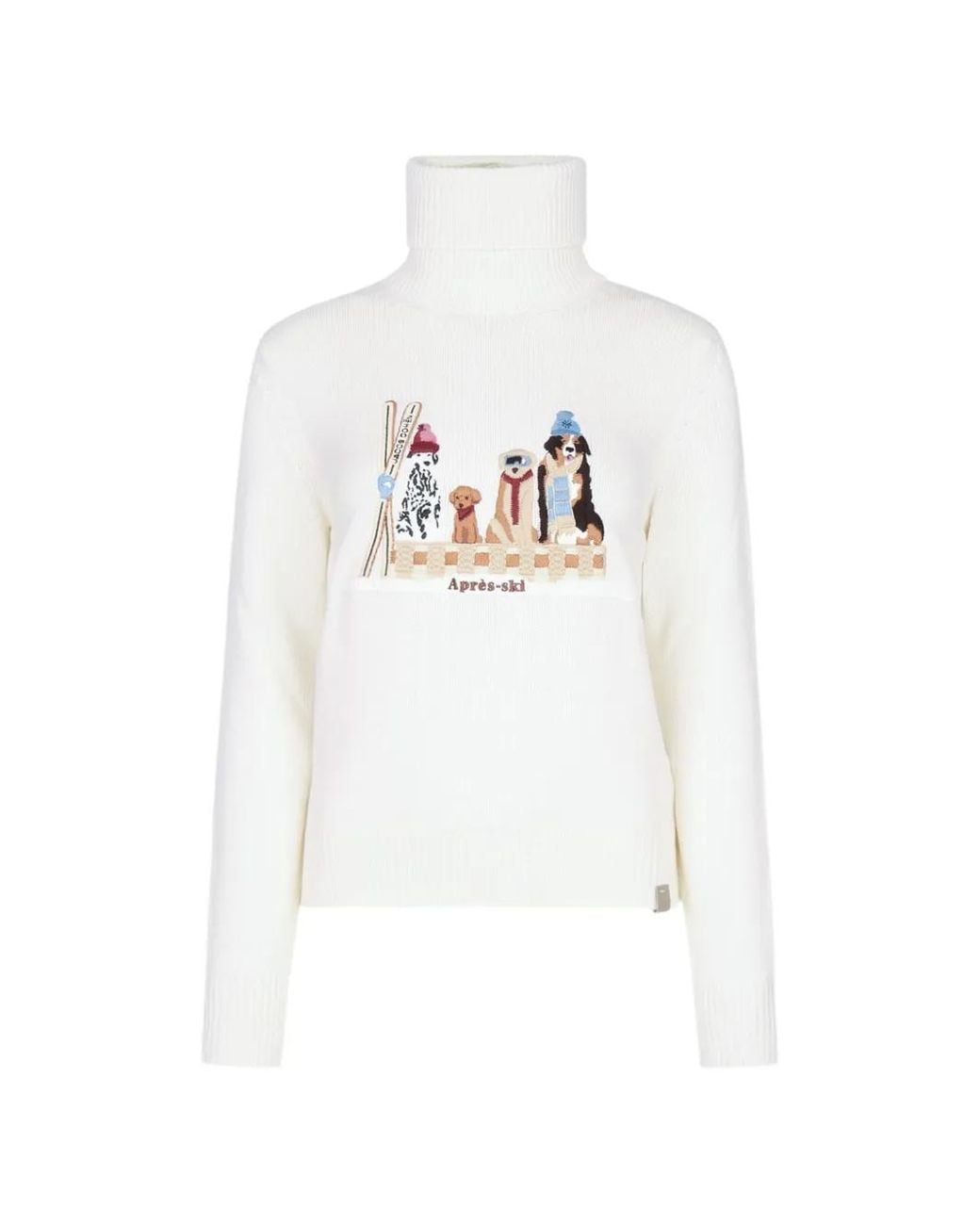 Jacob Cohen White Roll-Neck Sweater