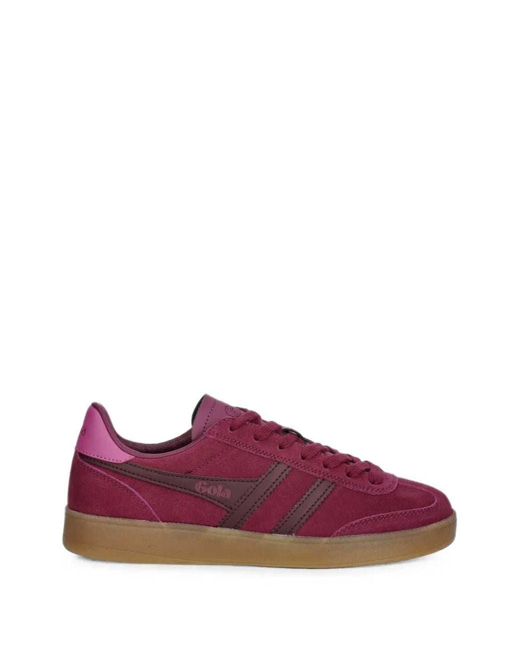Gola Purple Viper Suede-Panelled Sneakers