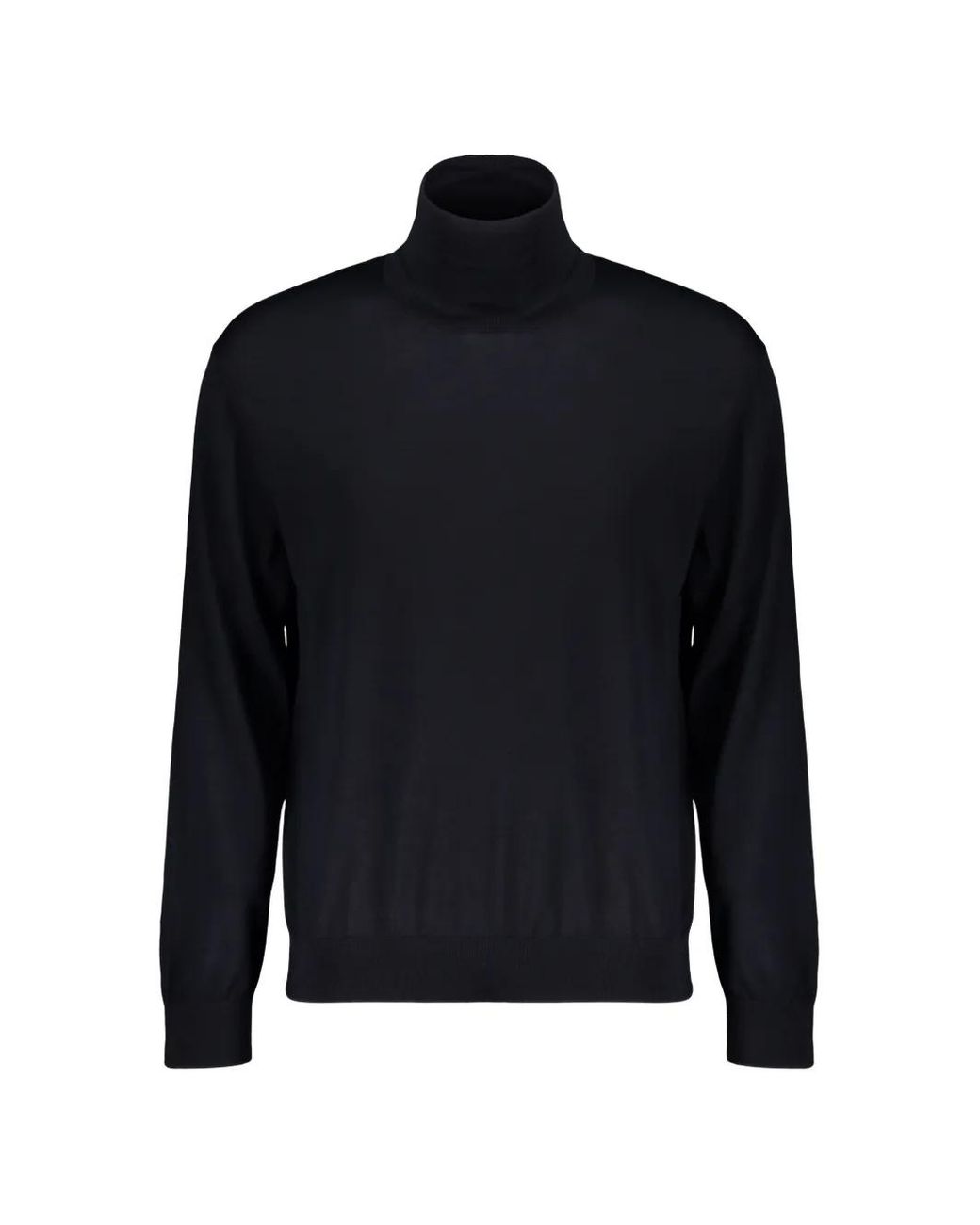 Paul & Shark Blue High-Neck Virgin-Wool Sweater for men