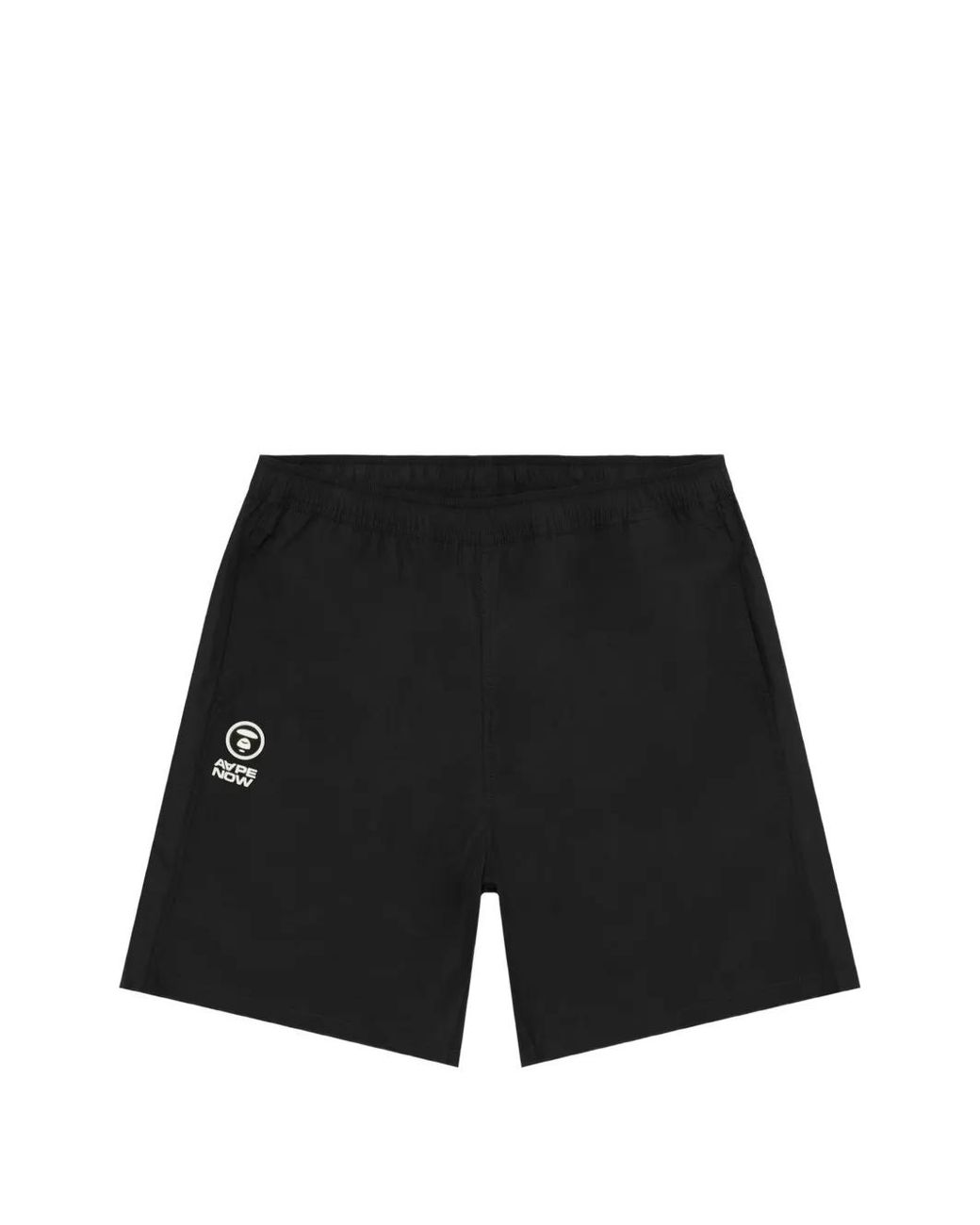Aape By A Bathing Ape Black Logo-Print Drawstring Shorts for men