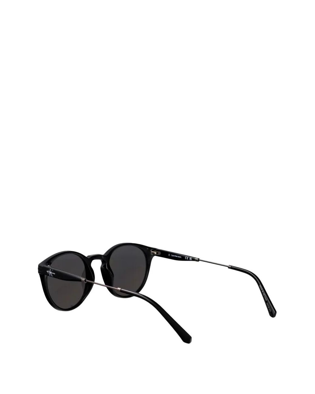 Calvin Klein Black Lunettes De Soleil À Monture Ronde for men