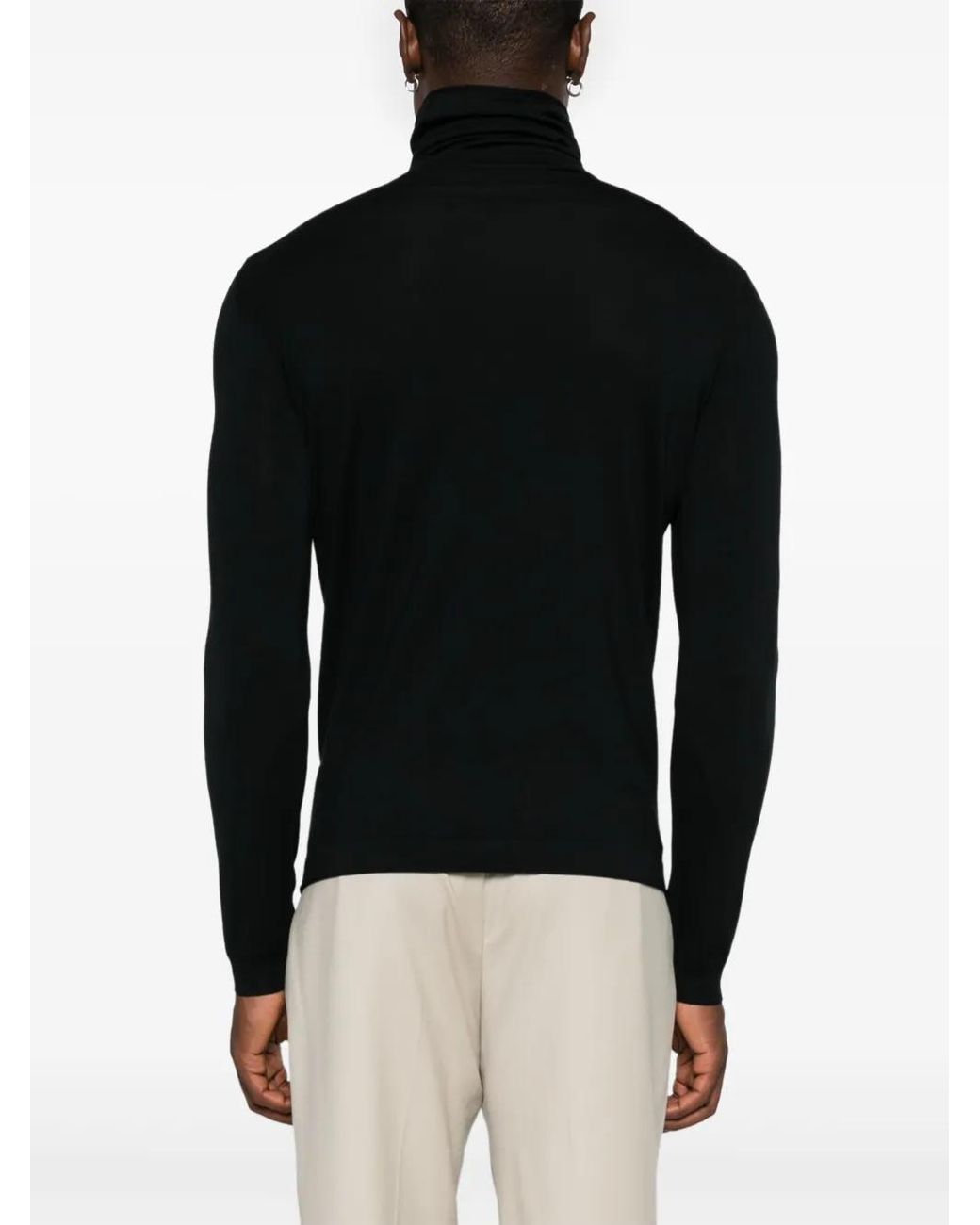 GOES BOTANICAL Black Dolcevita Sweater for men
