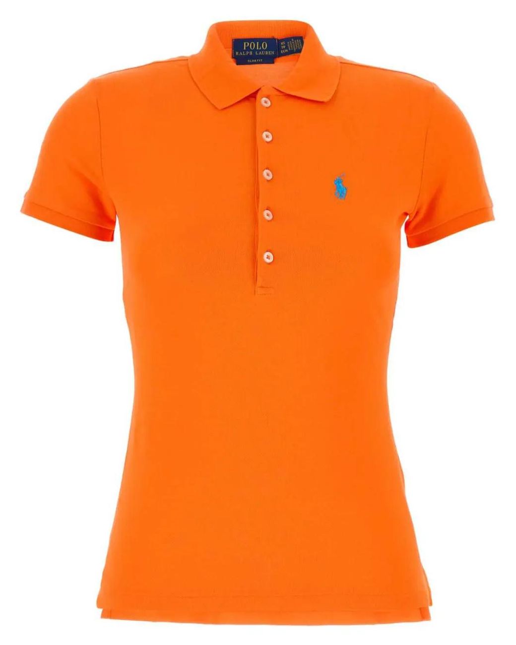 Polo Ralph Lauren Orange Stretch Piqué Polo Shirt