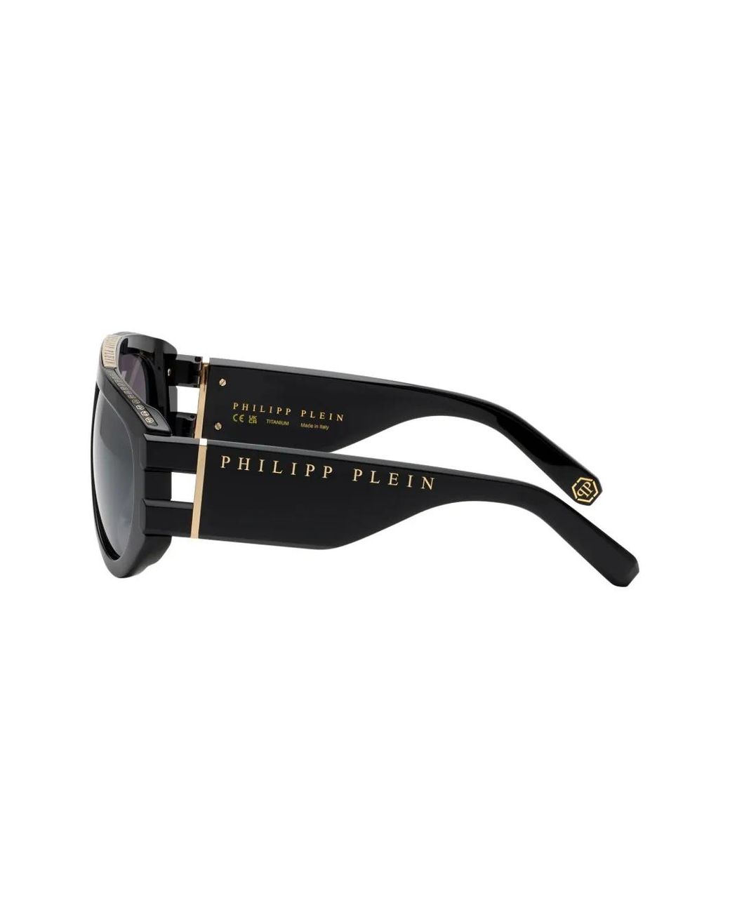 Philipp Plein Black Plein Eagle Pilot-Framesunglasses for men