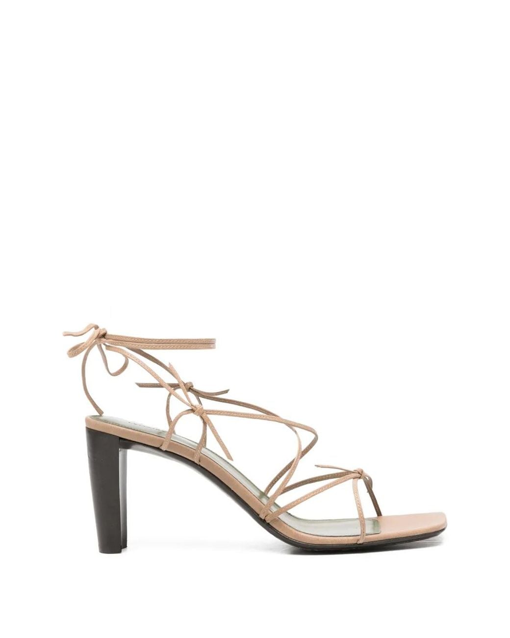 Lemaire White Mignons Sandals 80 Mm Heel