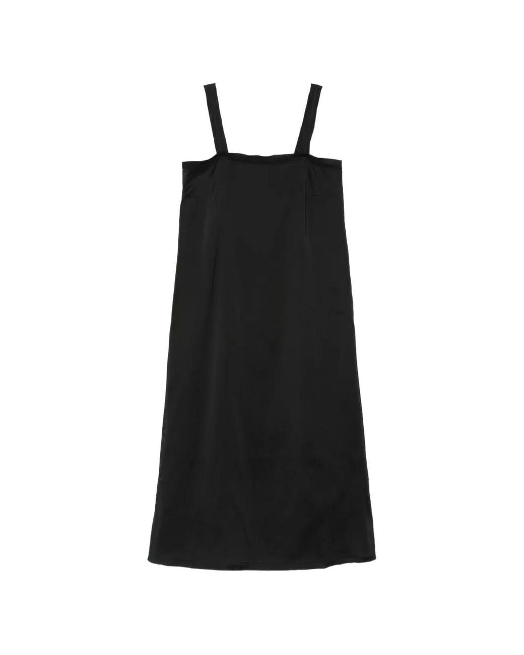 Sofie D'Hoore Black Sleeveless Square-Neck Midi Dress