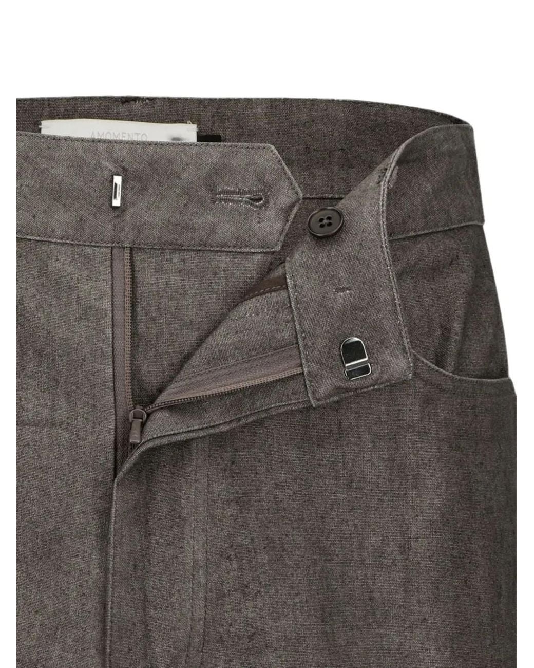Amomento Straight Broek in het Gray voor heren