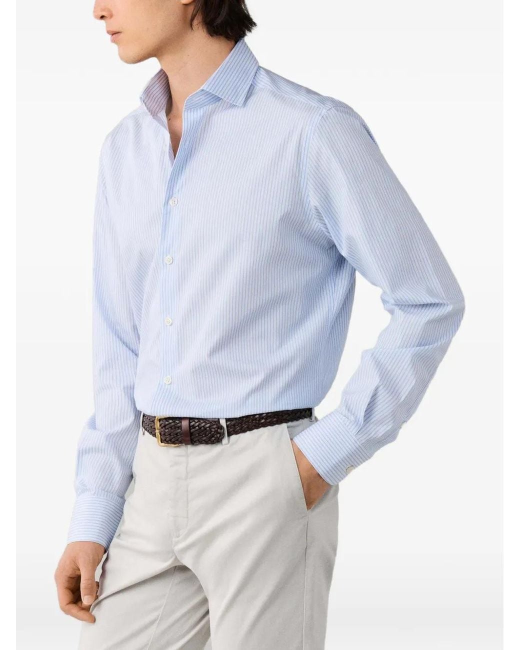 Camicia A Righe di Hackett in Blue da Uomo