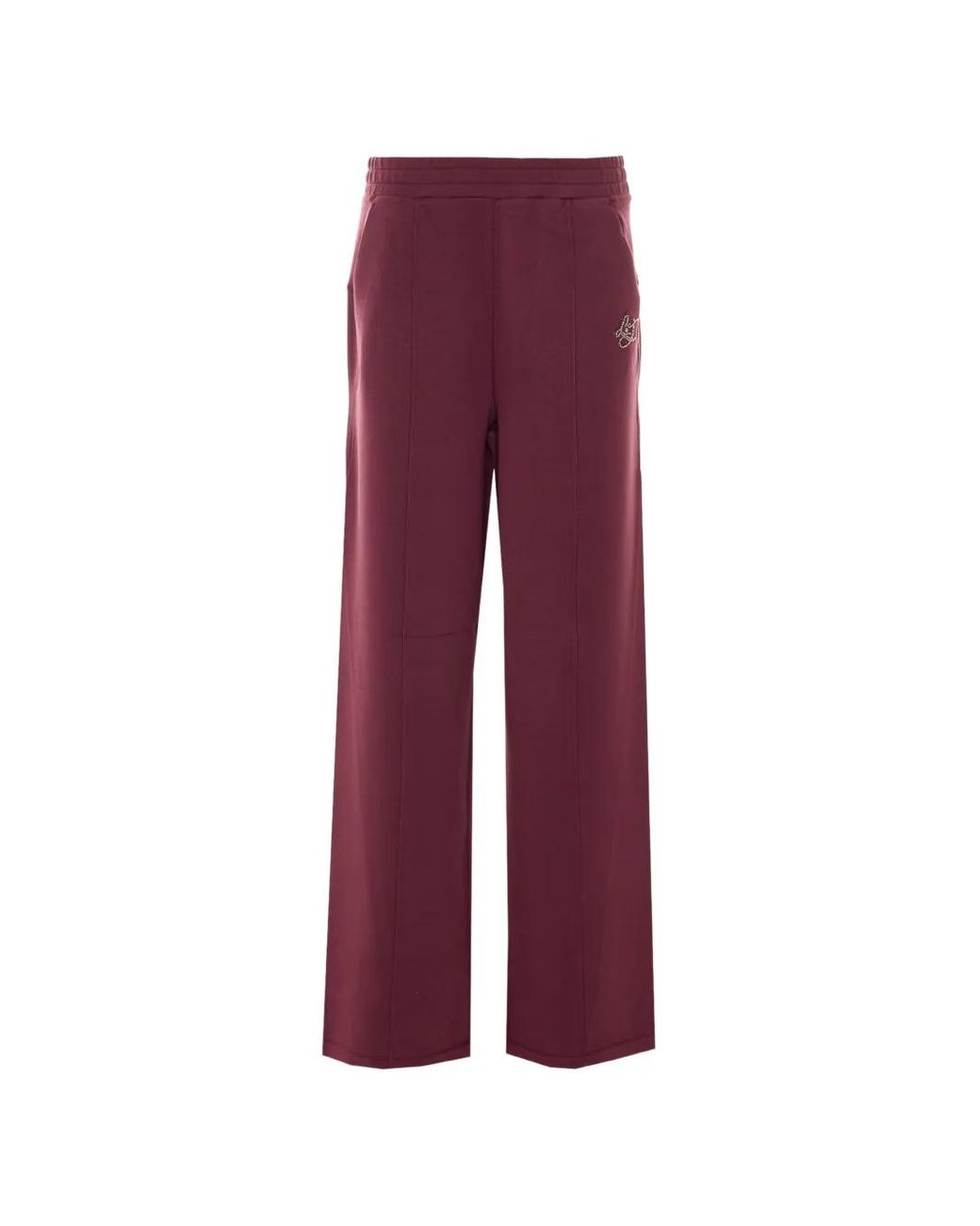 Liu Jo Purple Cotton Elastane Trousers