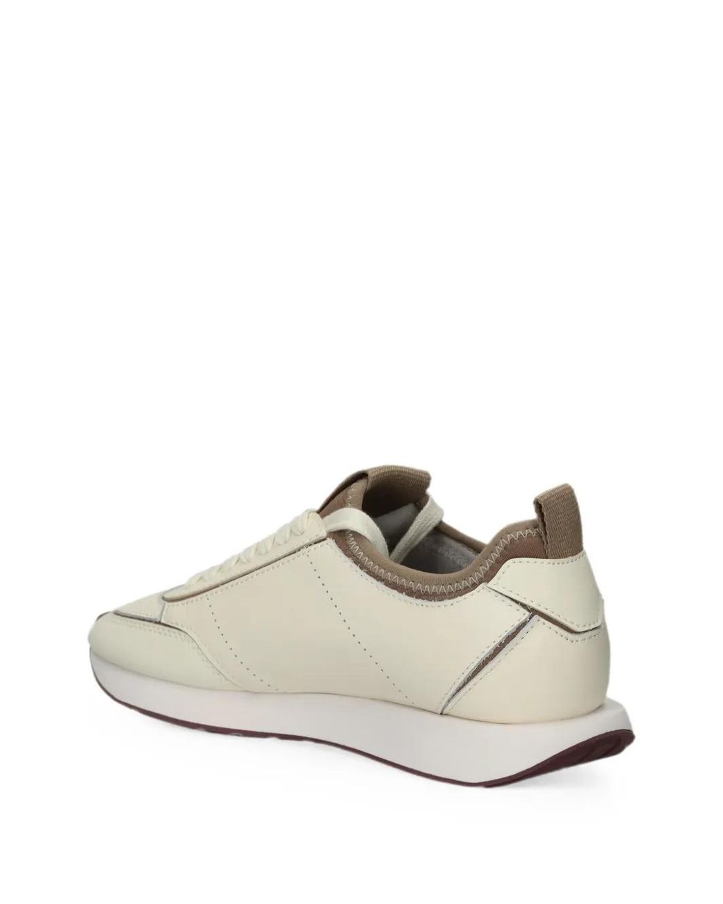 Calvin Klein White Logo-Print Panelled Sneakers