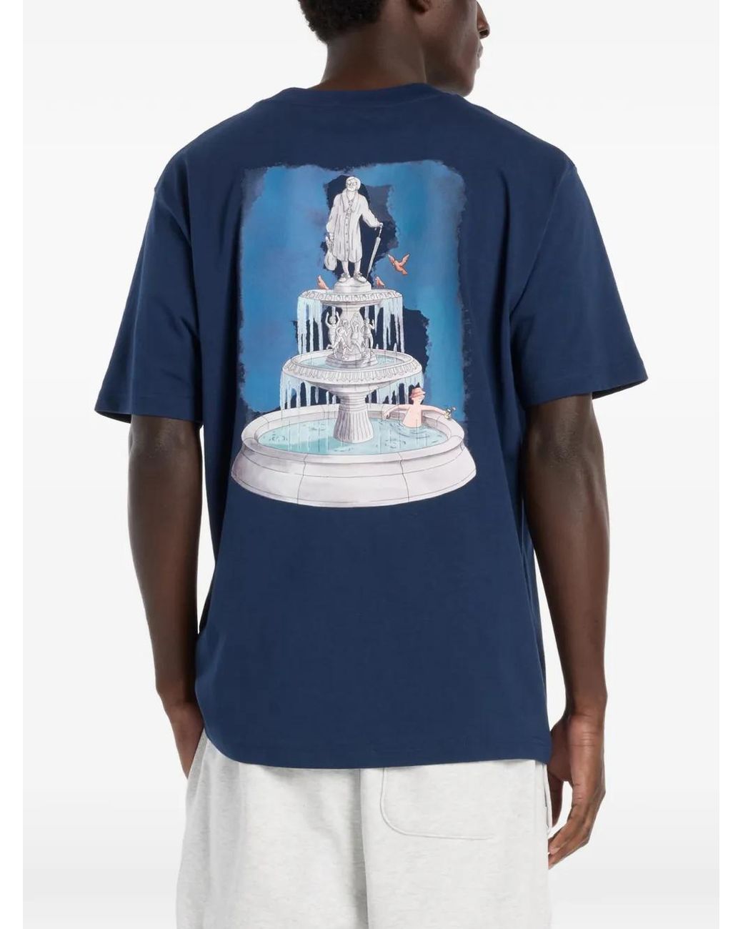 New Balance Blue T-Shirt Fountain for men