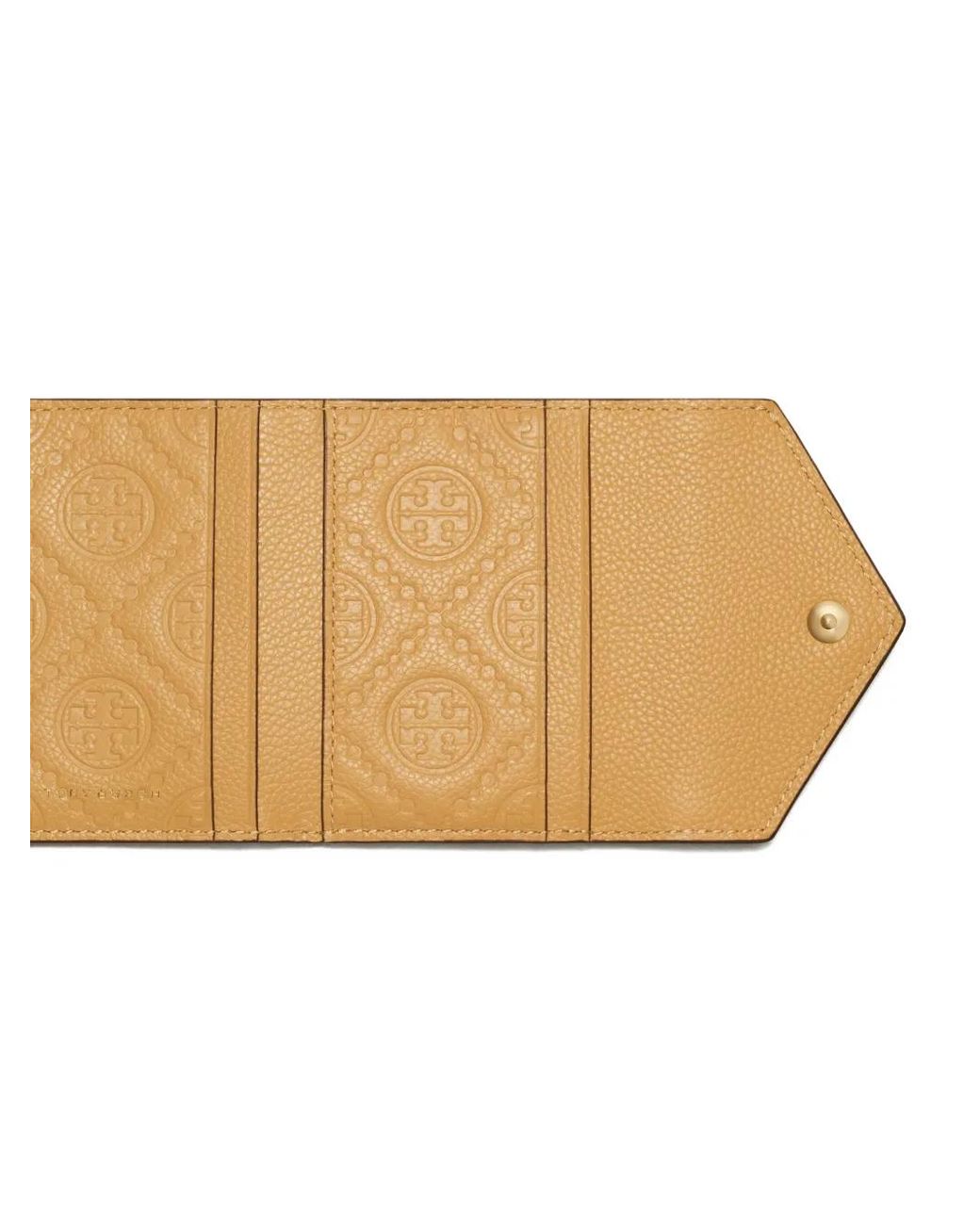 Tory Burch Natural Small Pebble Envelope Wallet