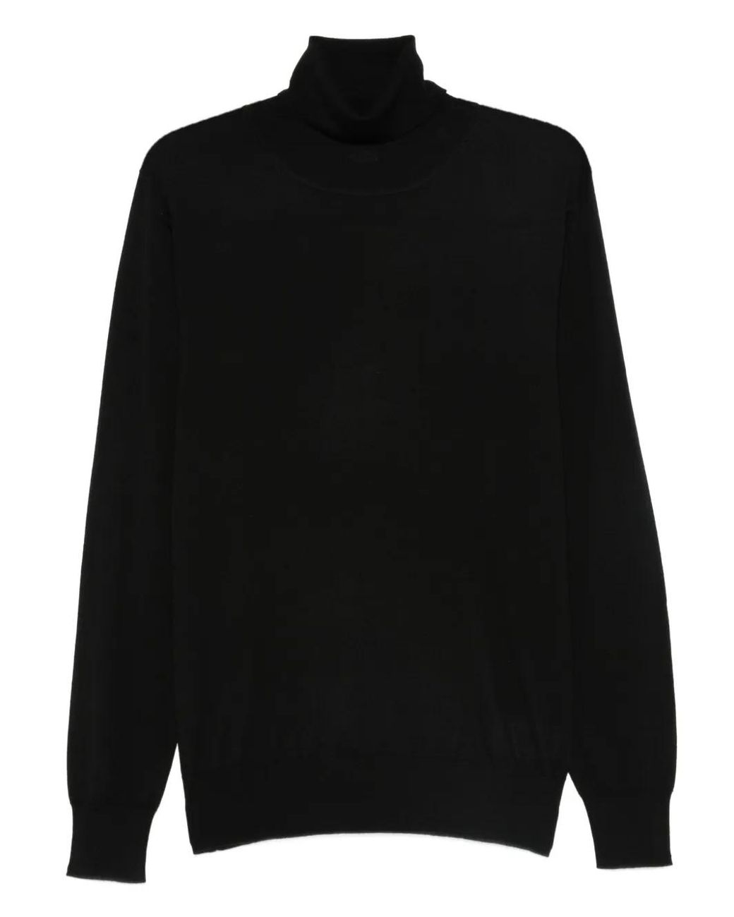 Aspesi Black Roll-Neck Sweater for men