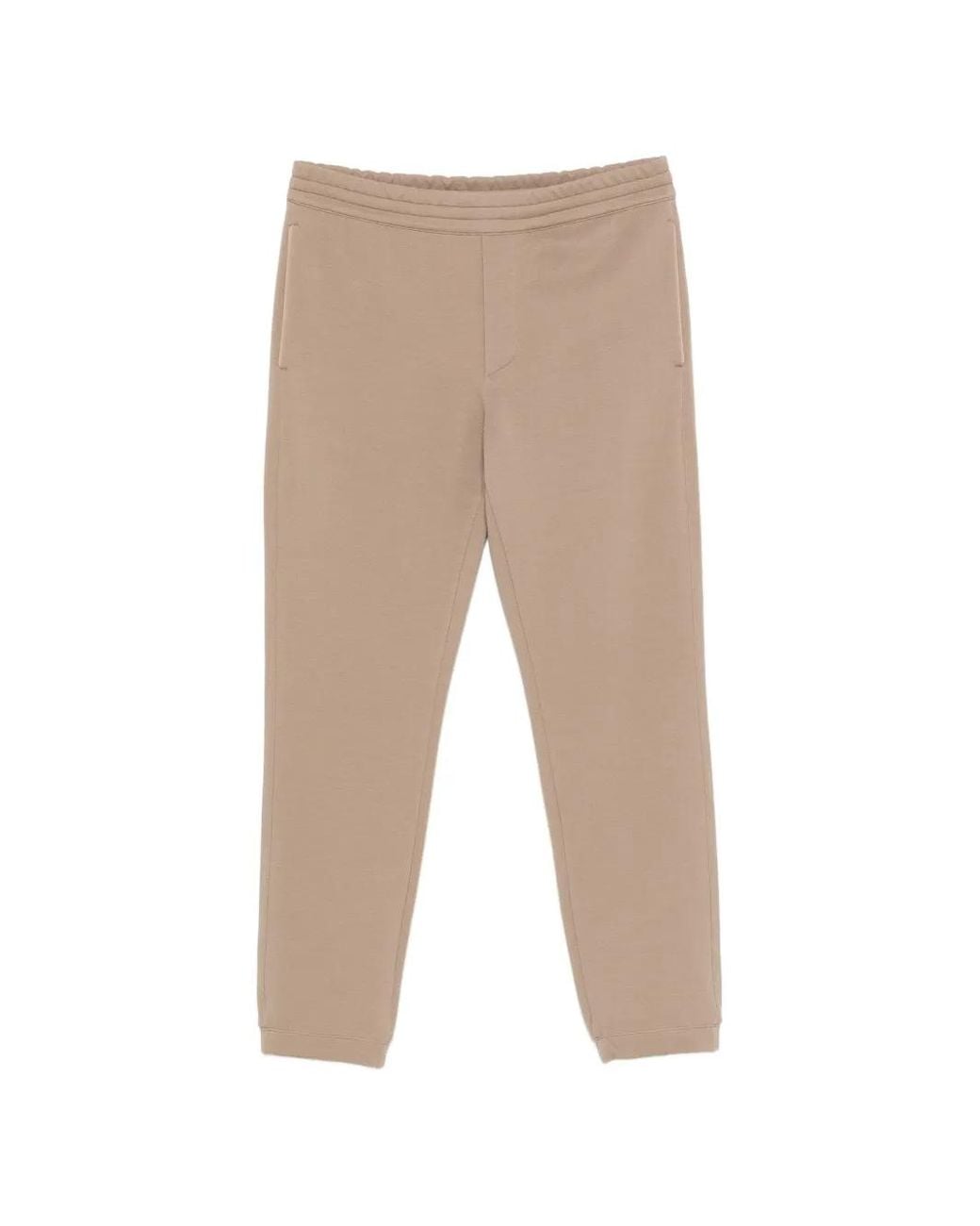 Zegna White Elasticated-Waistband Trousers for men