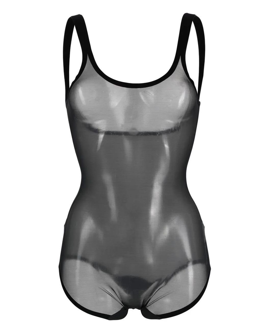 Wolford Black Shaping Tulle Bodysuit