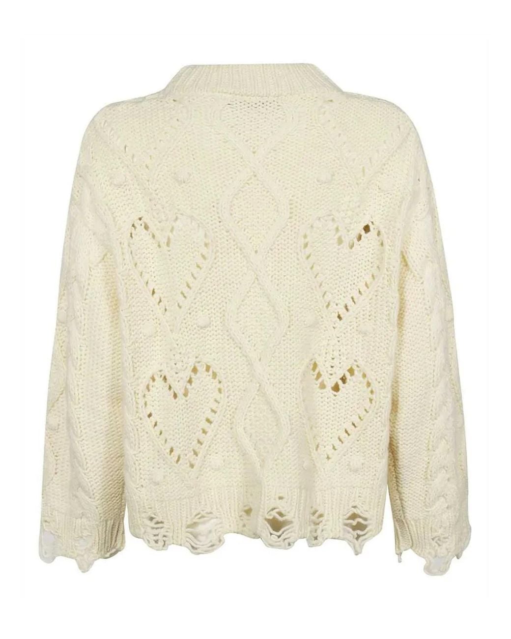 Gcds Natural Embroidered Jumper