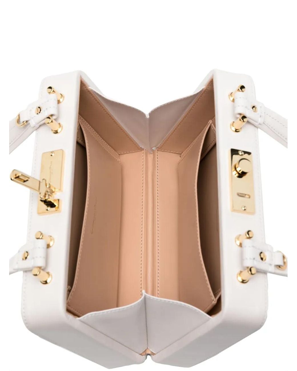 Gianvito Rossi White Valì Leather Tote Bag