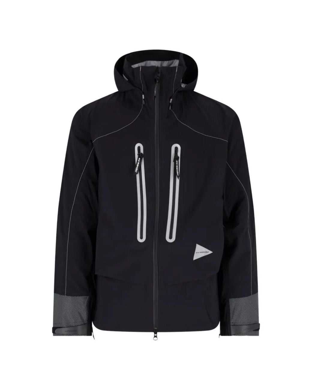 And Wander Black Pertex Shield Jacket for men