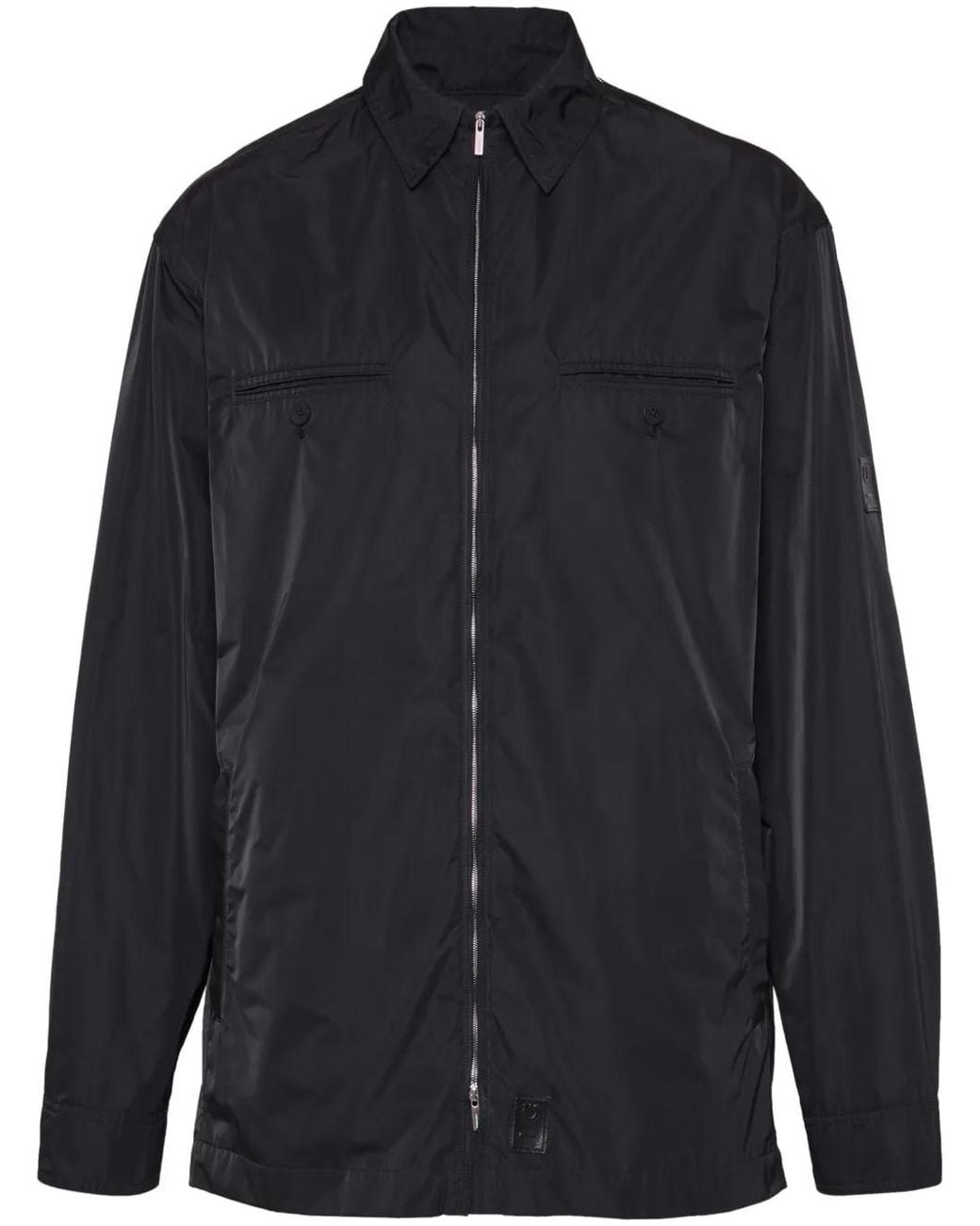 Ferragamo Blue Gancini-Plaque Hooded Jacket for men