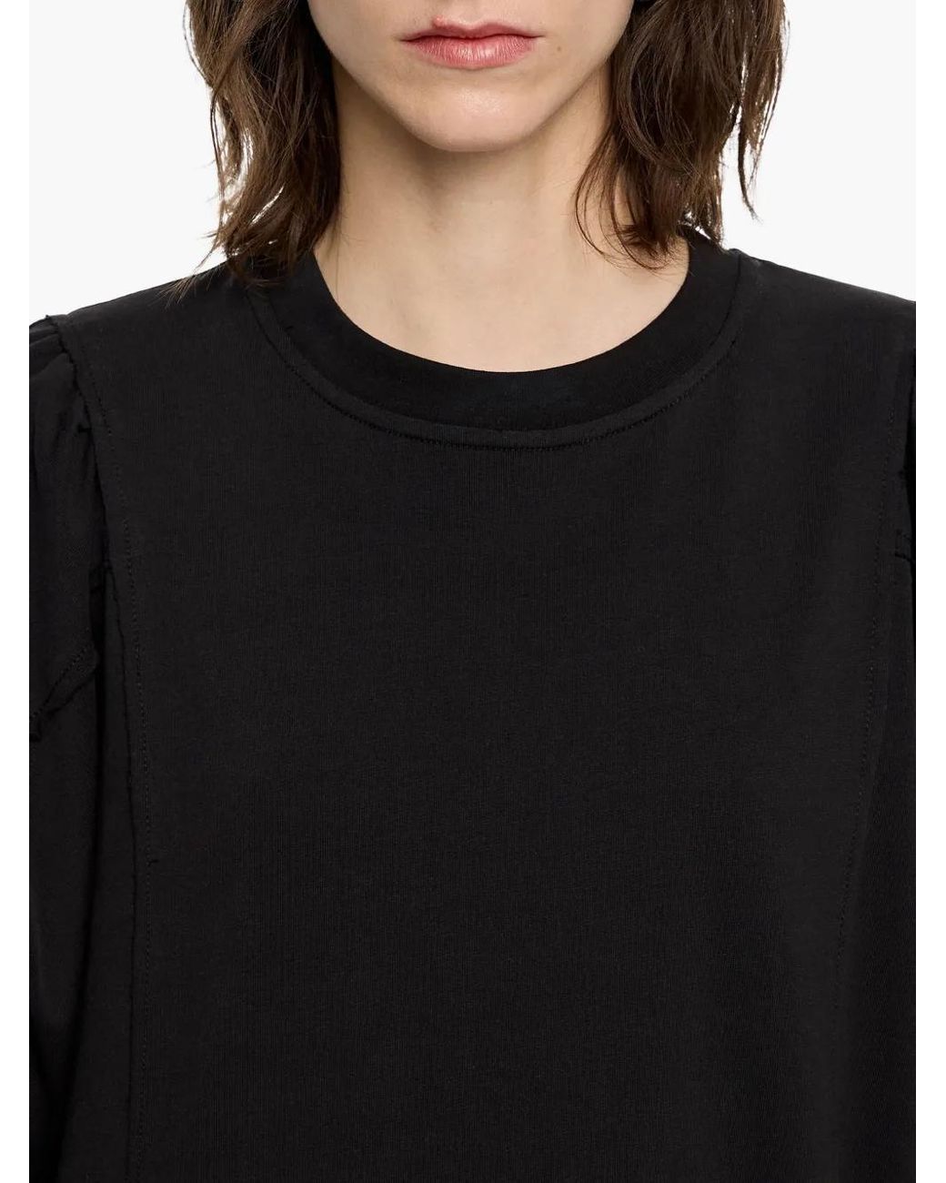 Bimba Y Lola Asymmetric Midi Dress in Black | Lyst