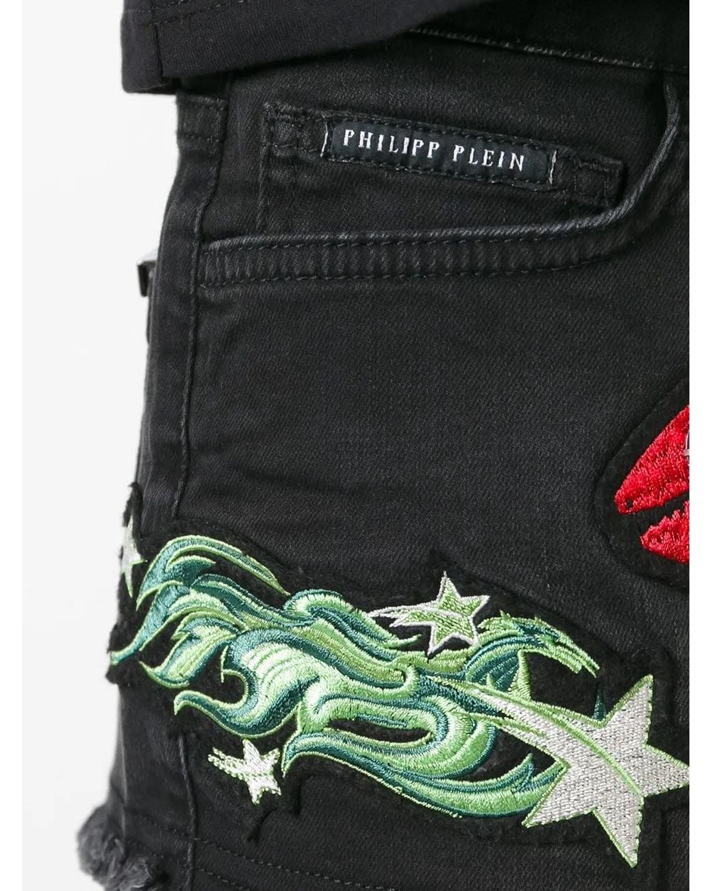 Mini-Short Achillia Philipp Plein en coloris Black