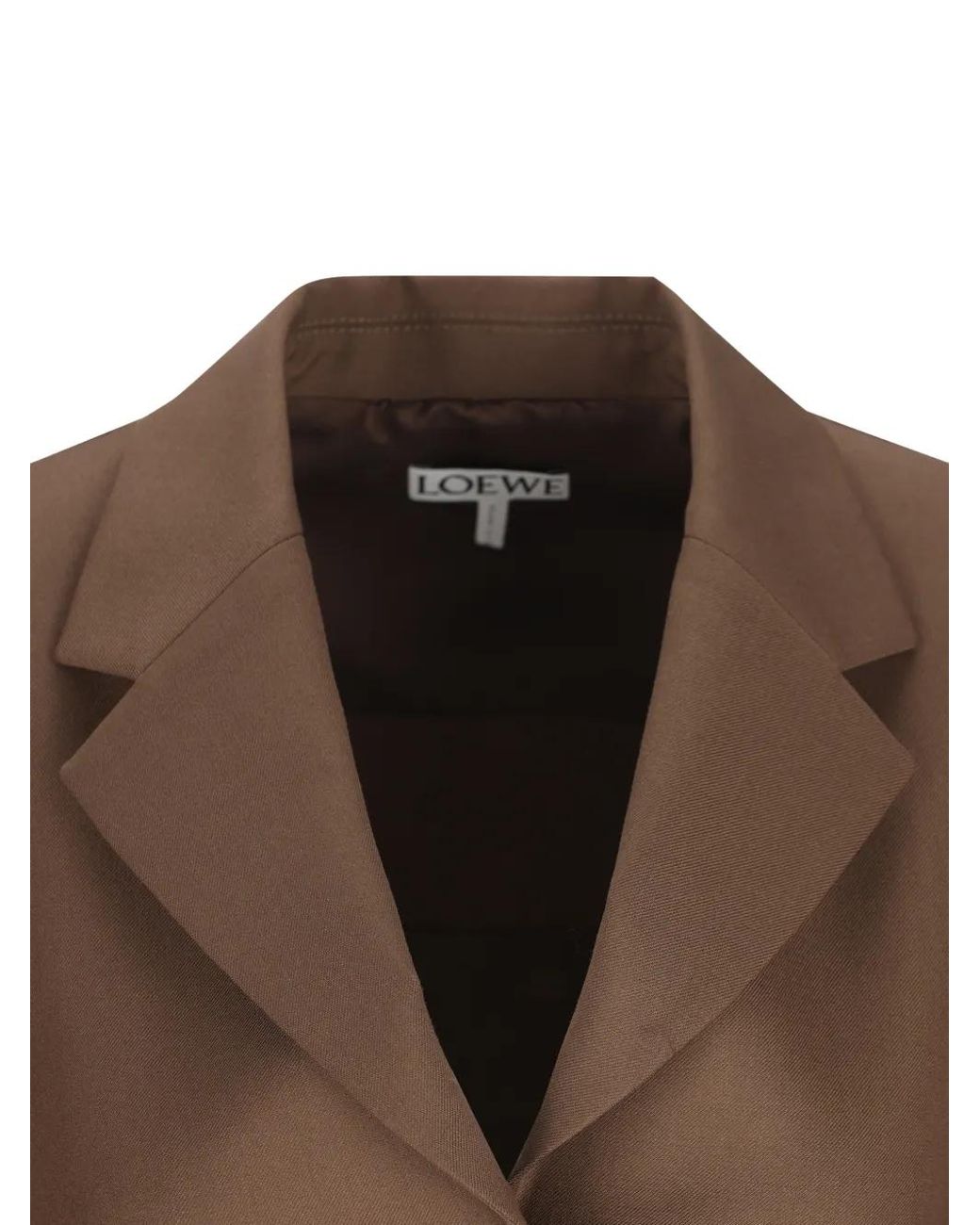 Blazer En Laine À Détail De Cape Loewe en coloris Brown