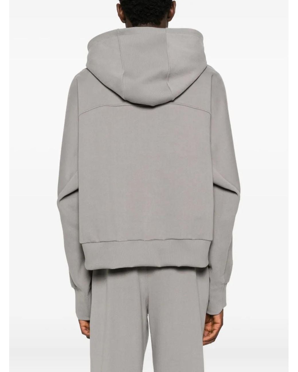 Notrainproof Gray Panelled Hoodie for men