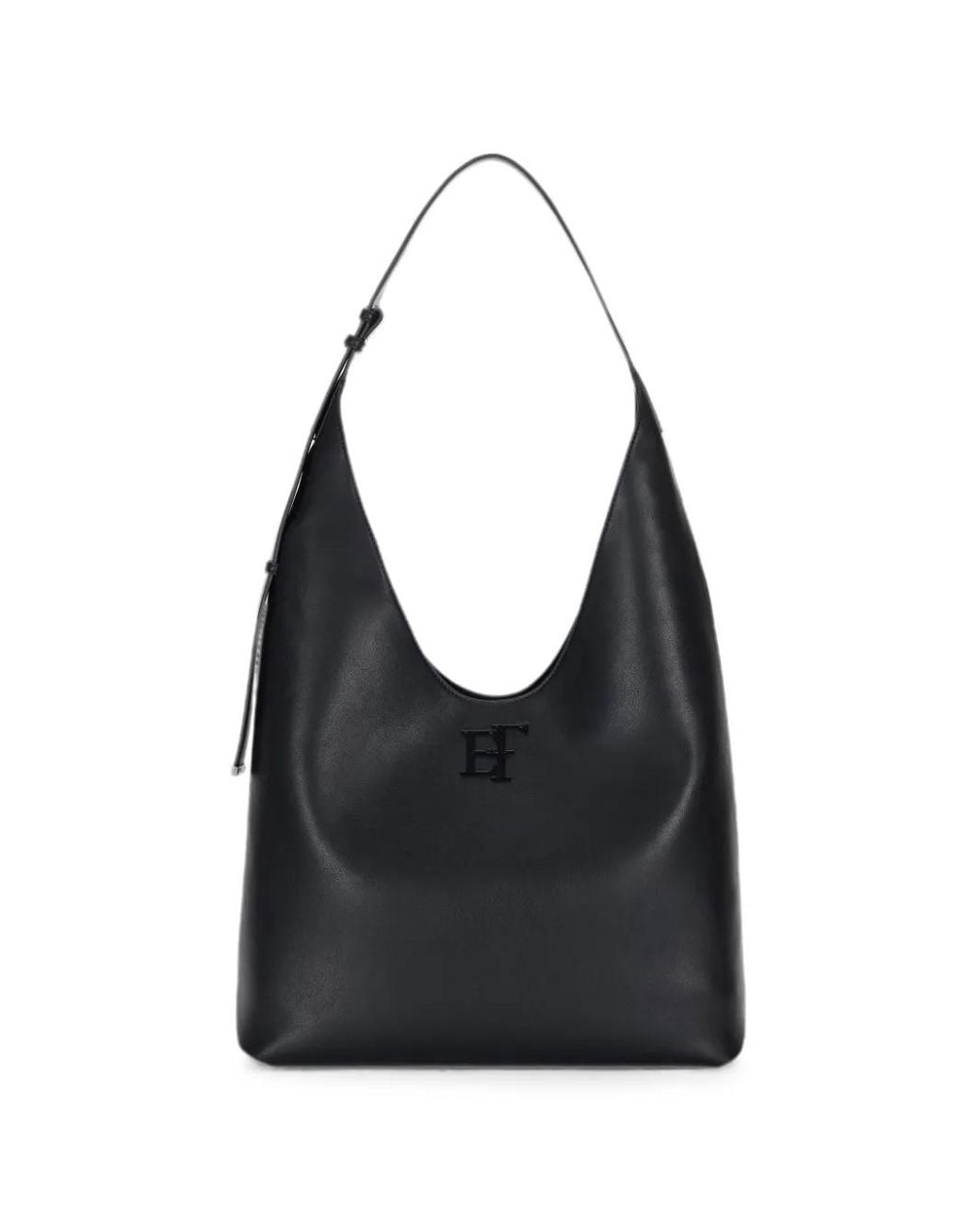 Elisabetta Franchi Black Large Bag With Logo