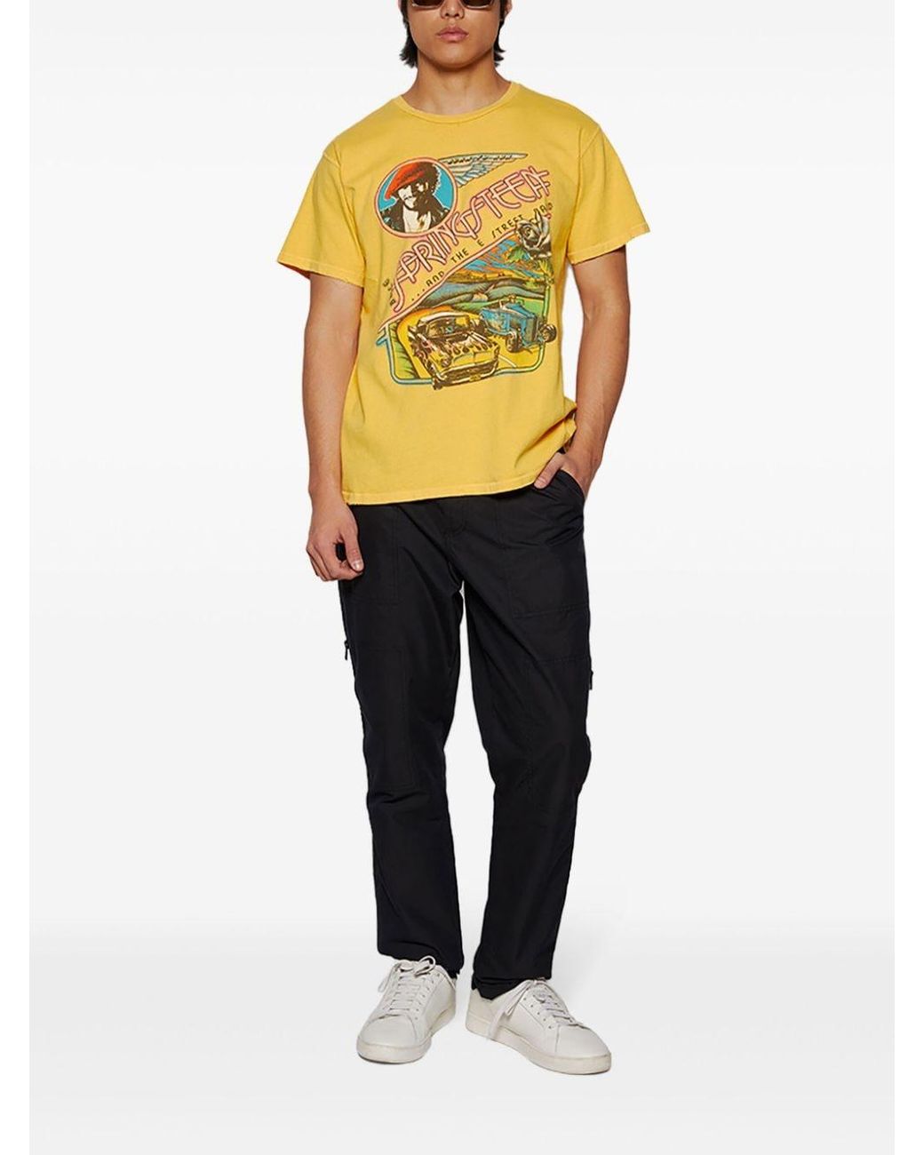 MadeWorn Bruce Springsteen Cotton T-Shirt in Yellow for Men | Lyst