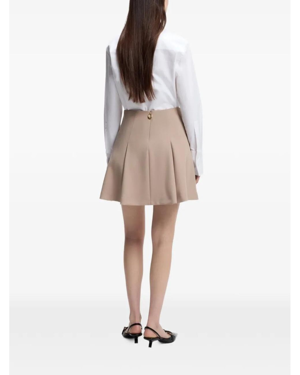 HUGO White Relaxed-Fit Blouse With Heart Logo