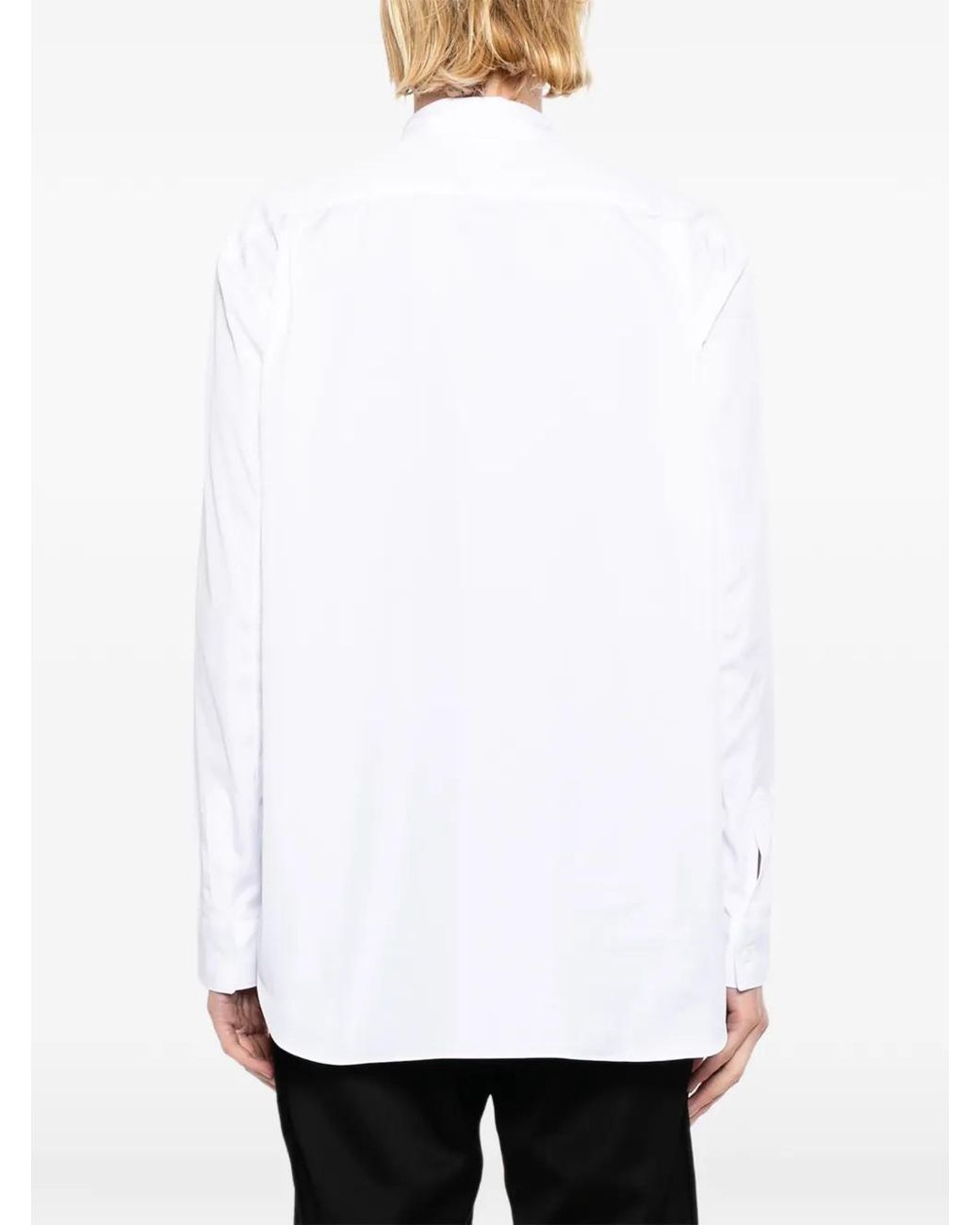 Comme des Garçons White Patchwork Gingham-Print Shirt for men