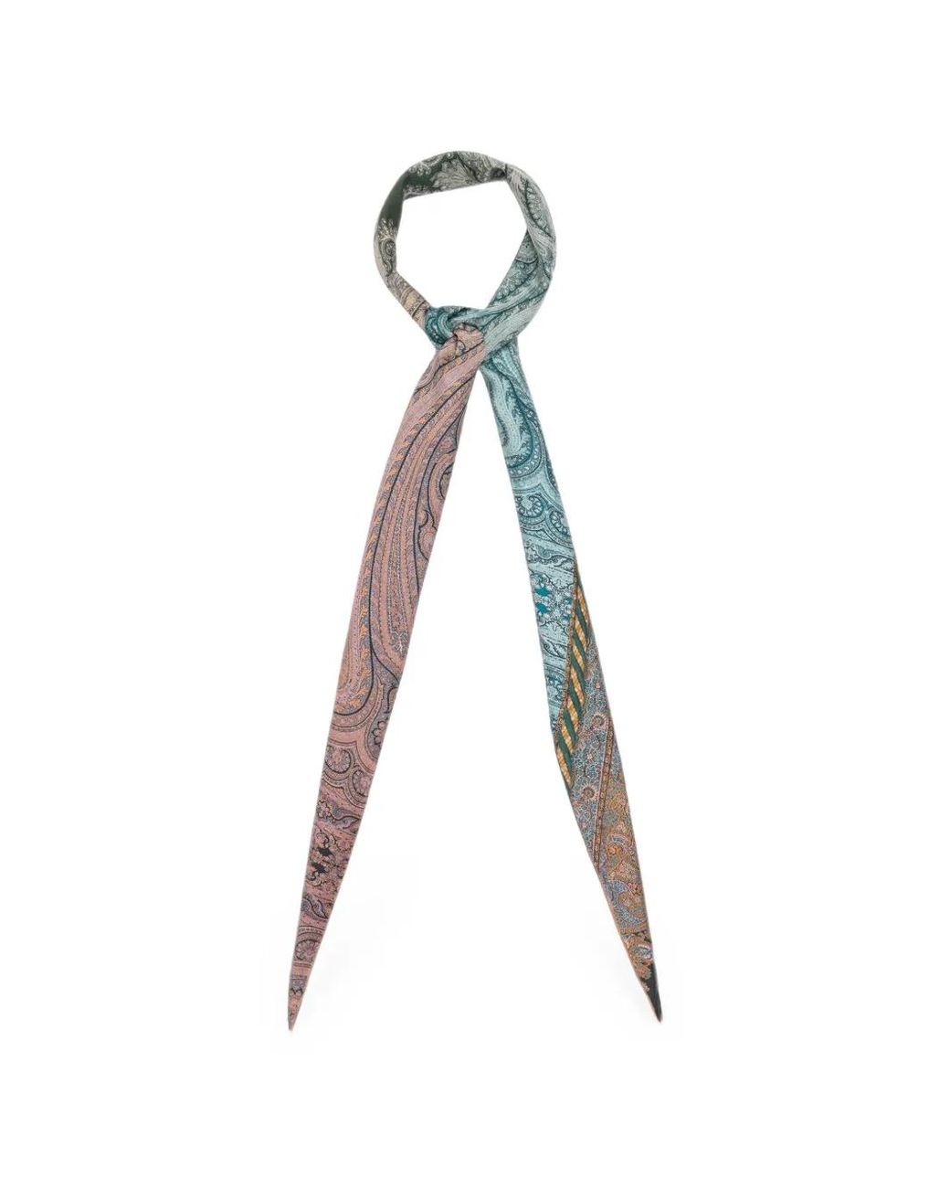 Pierre Louis Mascia White Aloeuw Paisley-Print Silk Scarf