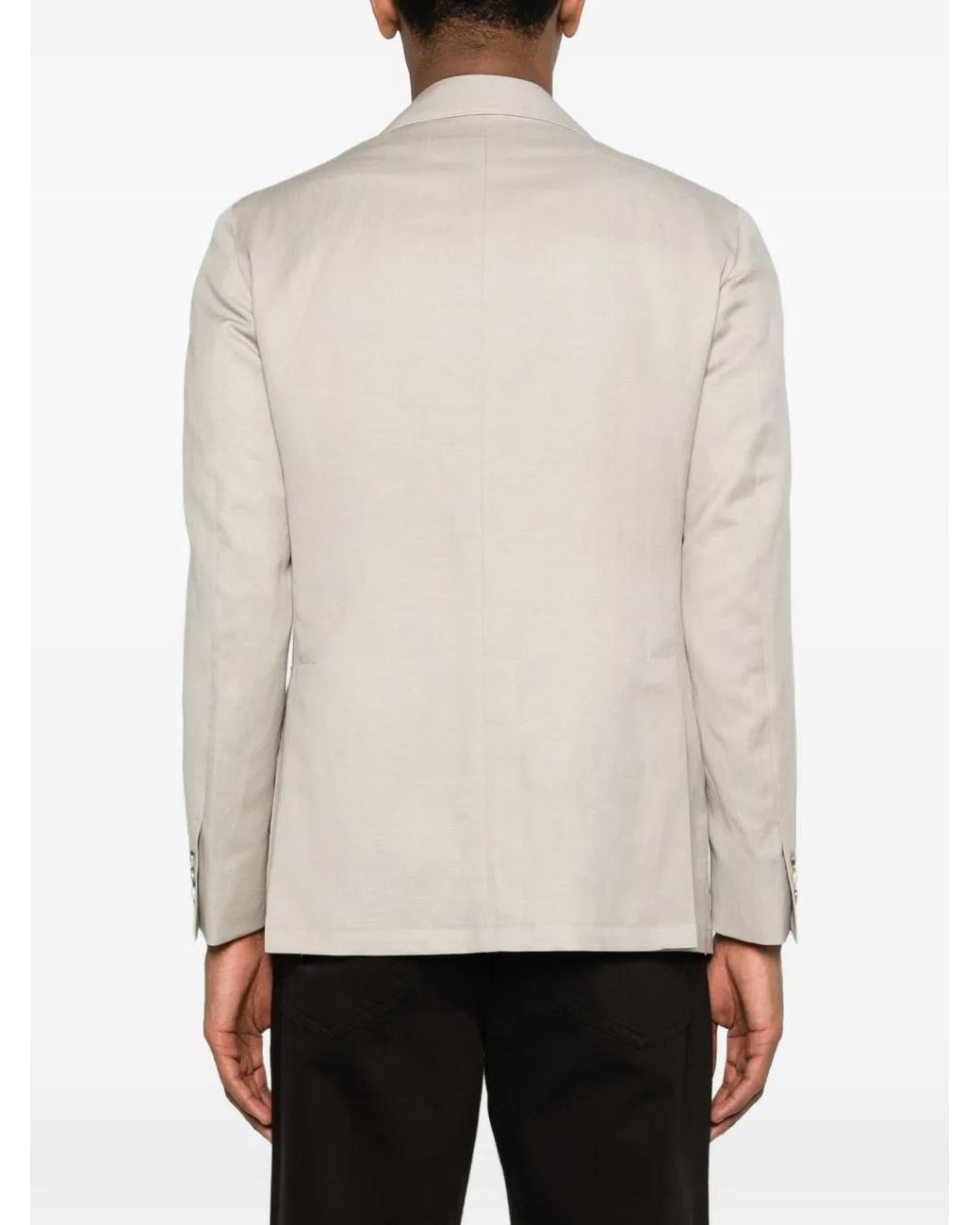 Canali Natural Single-Breasted Blazer for men