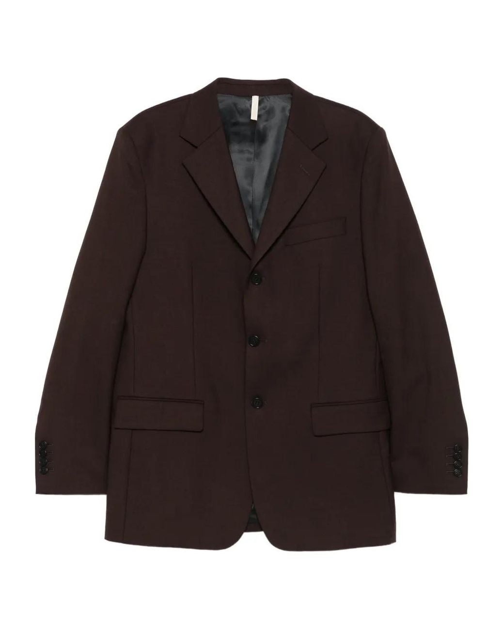 Chaqueta Con Solapas De Muesca Y Tres Botones sunflower de hombre de color Black