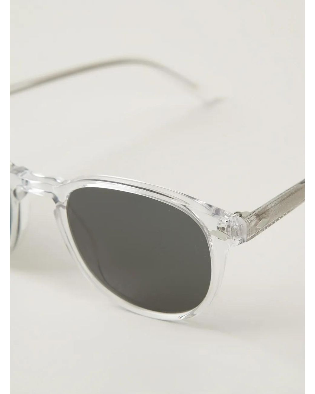 Lesca Blue Transparent Frame Sunglasses