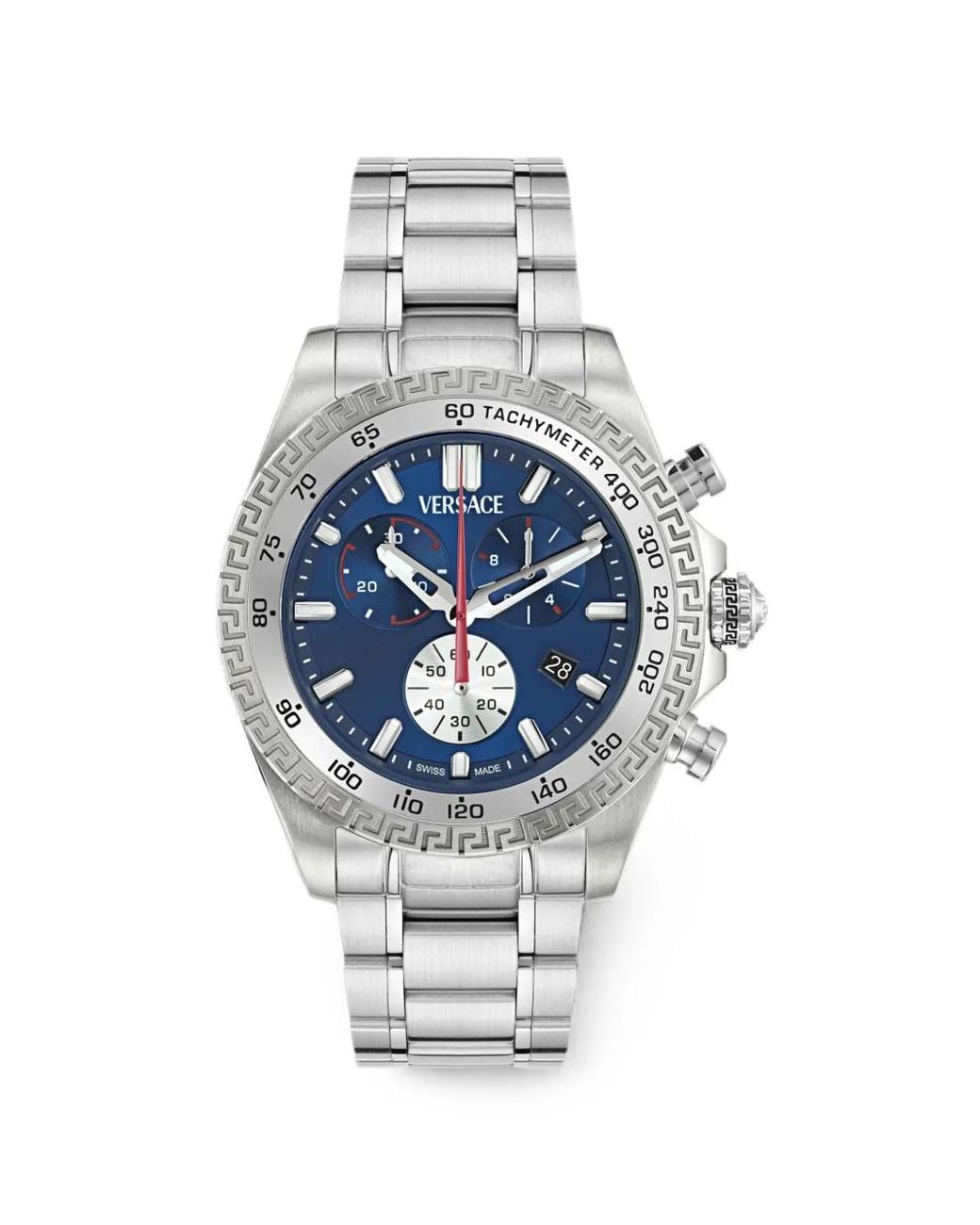 Versace Blue Chrono X Greca 44Mm Watch for men